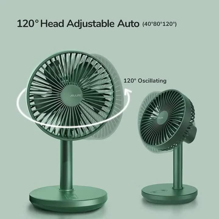 Jisulife Fa13Fa13x Extendable Auto Rotating Desk Fan