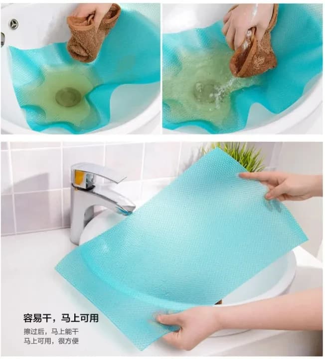 Mat Refrigerator mat table mat Waterproof Washable Nonslip Clear Plastic Eva Kitchen Drawer Mats Shelf Liner