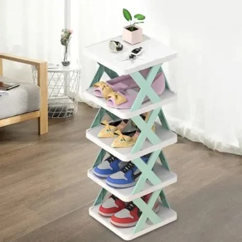 Multifunctional & Foldable 5 layer Shoe Organizer & Storage Rack