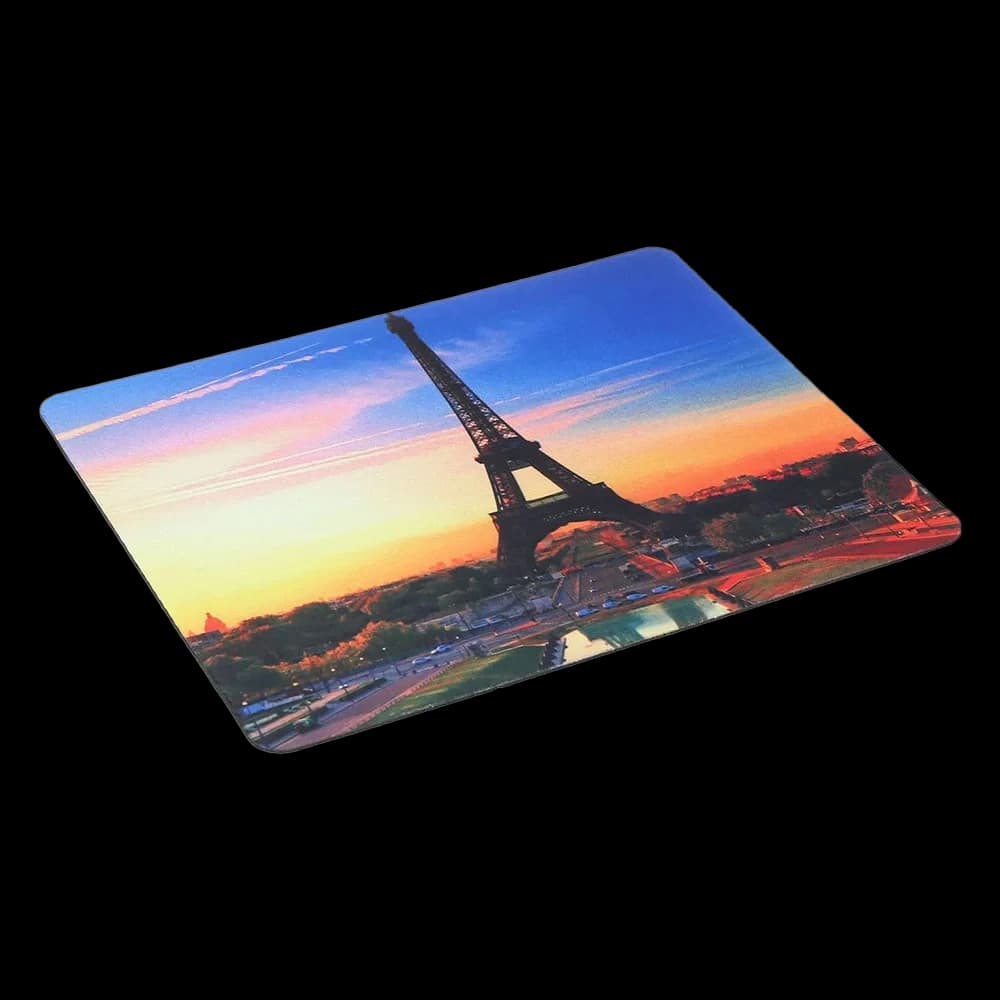 Rubber Square Speed And Smooth Gaming Mouse Pad With Land Escape Design - Elevate Your Gaming Experience With Smooth Rubber Mouse Pad