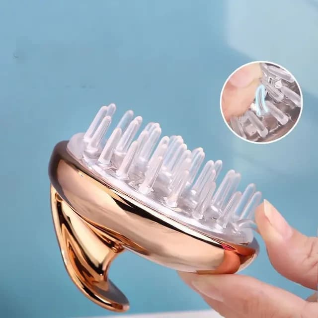 Scalp Massager With Soft Silicone Bristles