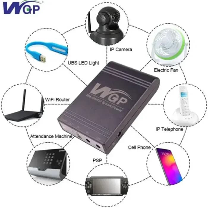WGP Wonderful Green Power 10400mAh Battery Mini DC UPS (5V-9V-12V)