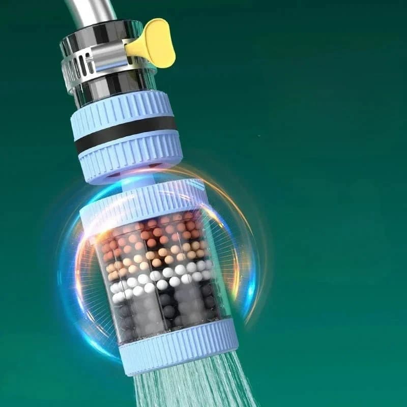 6 Layer Protection Tap Water Filter For Kitchen - 360 Degree Rotate Tap Water Filter Kitchen Sink Water Filter Universal Tap Filter