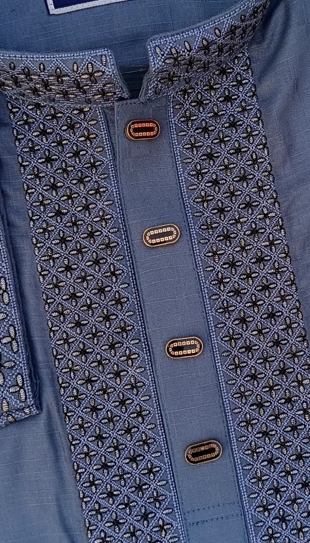 প্রিমিয়াম  Sky Blue অরিজিনাল ইন্ডিয়ান সফট শাটন কটন পাঞ্জাবি – আরাম, স্টাইল ও দীর্ঘস্থায়ী গুণগত মানের নিশ্চয়তা