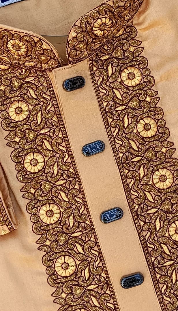 প্রিমিয়াম Beige Colored অরিজিনাল ইন্ডিয়ান সফট শাটন কটন পাঞ্জাবি – আরাম, স্টাইল ও দীর্ঘস্থায়ী গুণগত মানের নিশ্চয়তা