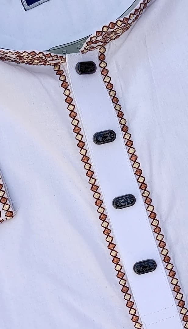 প্রিমিয়াম White অরিজিনাল ইন্ডিয়ান সফট শাটন কটন পাঞ্জাবি – আরাম, স্টাইল ও দীর্ঘস্থায়ী গুণগত মানের নিশ্চয়তা