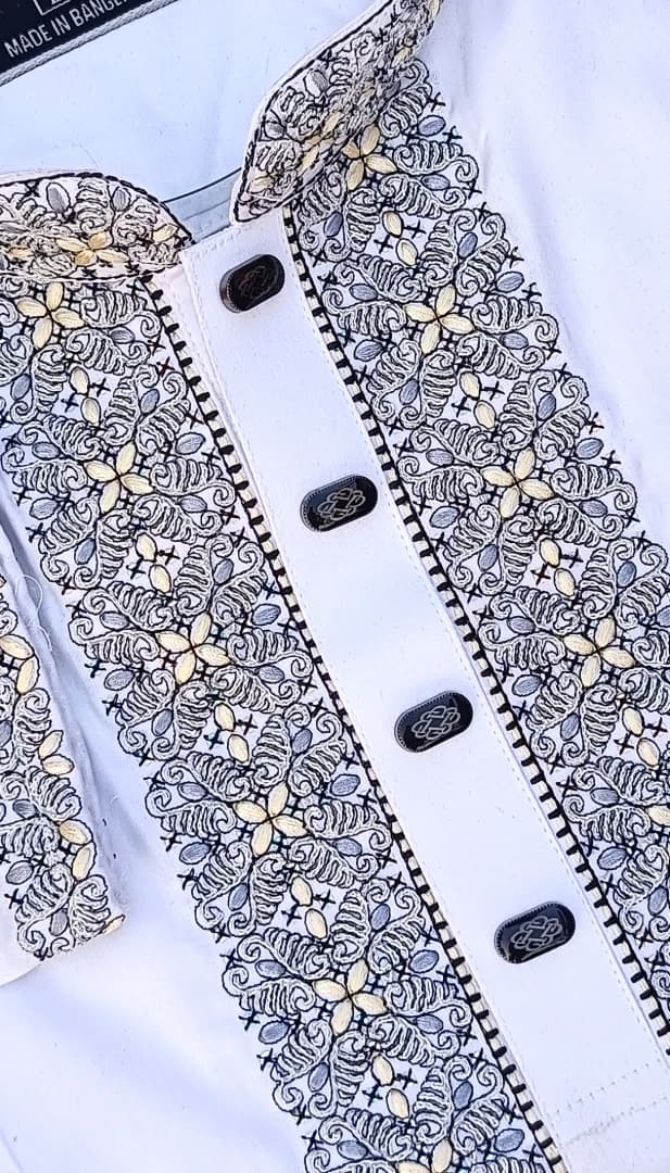 লাক্সারী White অরিজিনাল ইন্ডিয়ান সফট শাটন কটন পাঞ্জাবি – আরাম, স্টাইল ও দীর্ঘস্থায়ী গুণগত মানের নিশ্চয়তা