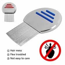 Silver Stainless Steel Lice Comb