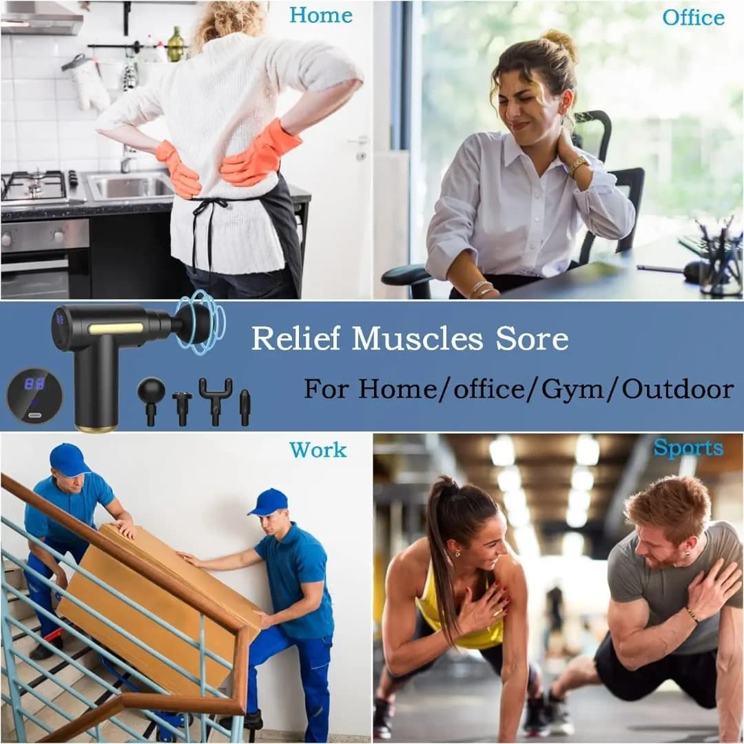 Body massage gun। মুহুর্তে ব্যথা কমাবে