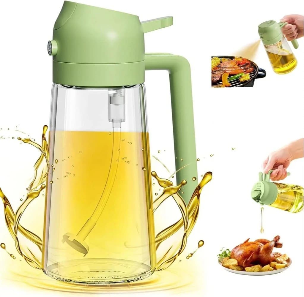 (১ পিস) 2 in1 Oil Spray Dispenser Bottle