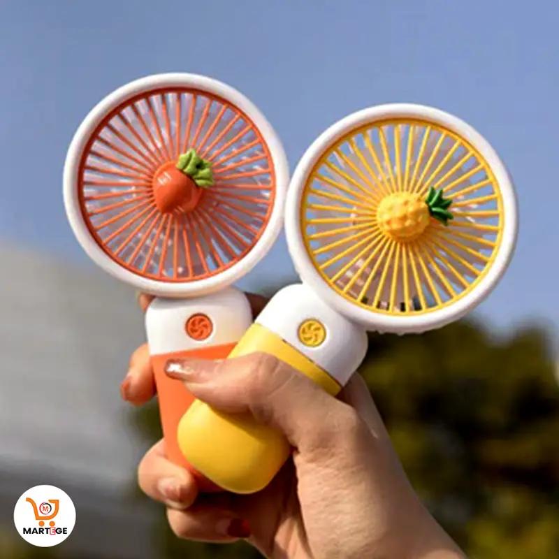 Mini Fan Handheld Portable USB Rechargable Fan With Phone Holder